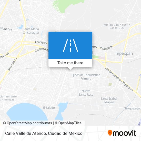 Calle Valle de Atenco map