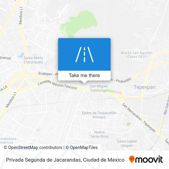 Privada Segunda de Jacarandas map
