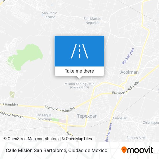 Calle Misión San Bartolomé map