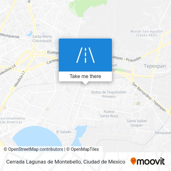 Cerrada Lagunas de Montebello map