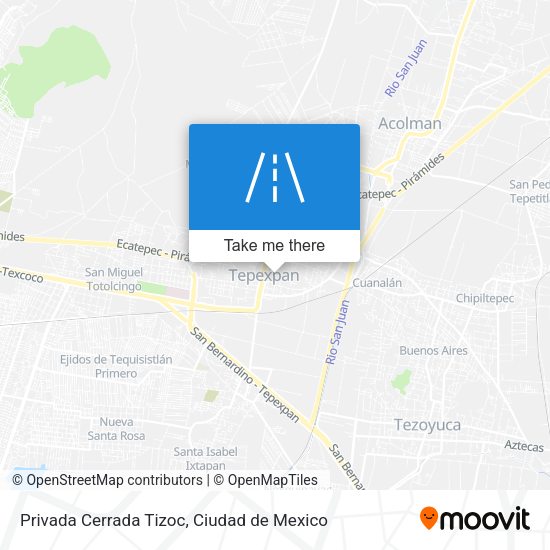 Privada Cerrada Tizoc map