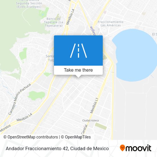 Andador Fraccionamiento 42 map