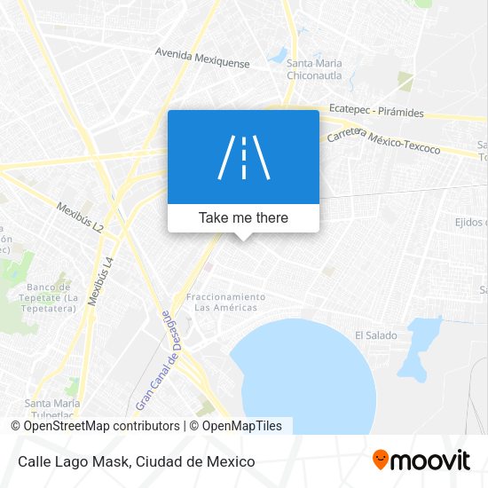 Calle Lago Mask map