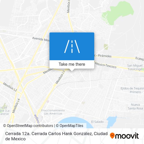 Cerrada 12a. Cerrada Carlos Hank González map