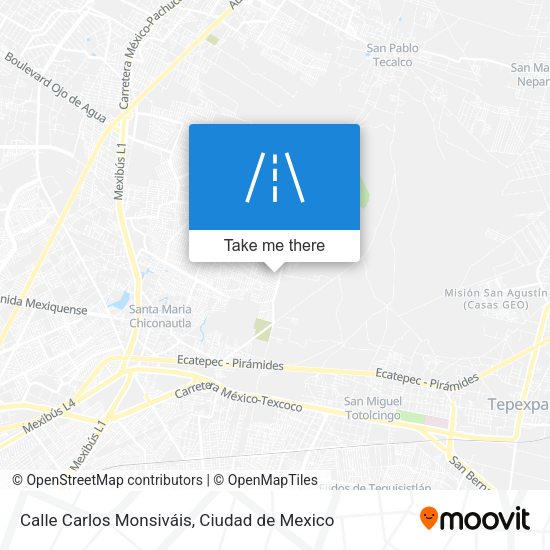 Mapa de Calle Carlos Monsiváis