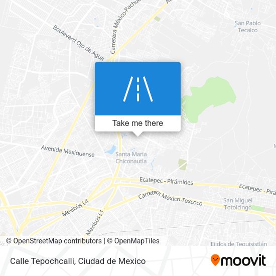 Calle Tepochcalli map