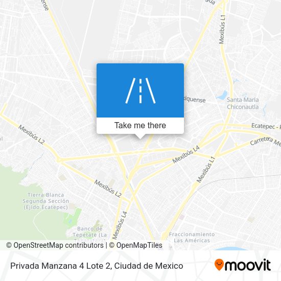 Privada Manzana 4 Lote 2 map