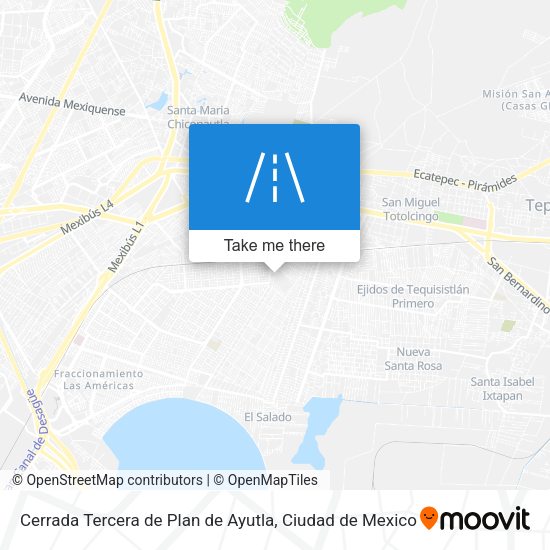 Cerrada Tercera de Plan de Ayutla map