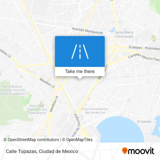 Mapa de Calle Topazas