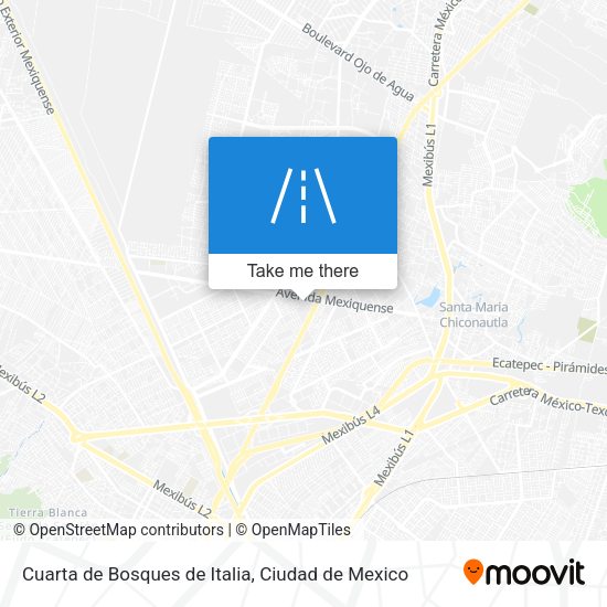 Cuarta de Bosques de Italia map