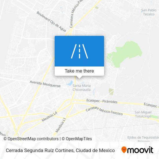 Cerrada Segunda Ruíz Cortines map