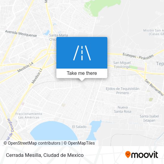 Mapa de Cerrada Mesilla