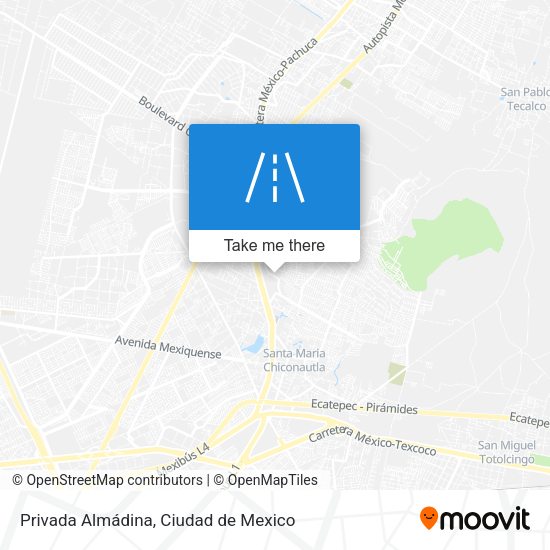 Privada Almádina map