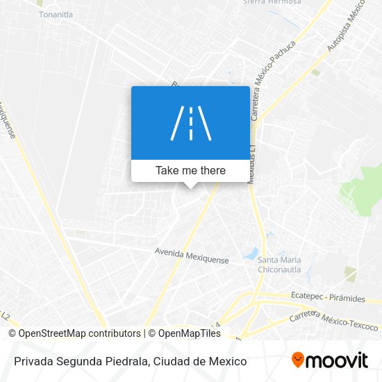 Mapa de Privada Segunda Piedrala