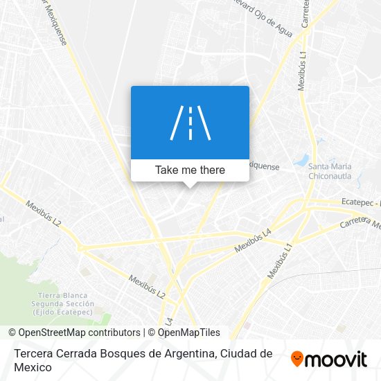 Mapa de Tercera Cerrada Bosques de Argentina