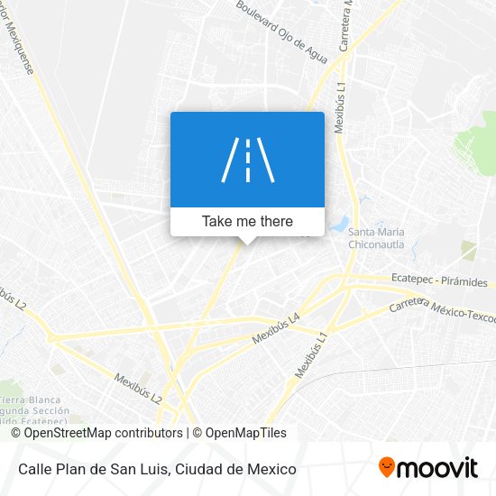 Mapa de Calle Plan de San Luis