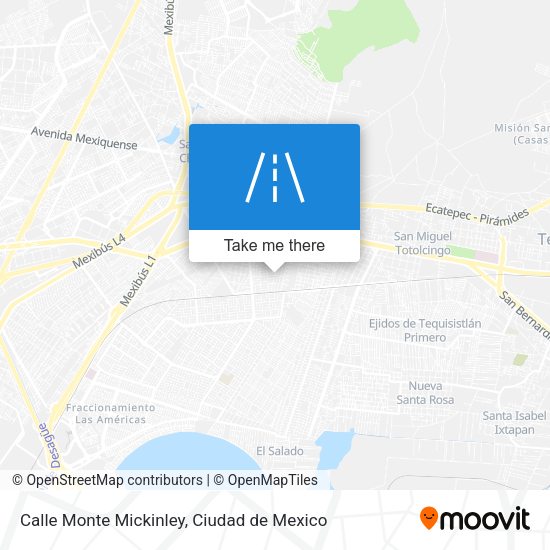 Calle Monte Mickinley map