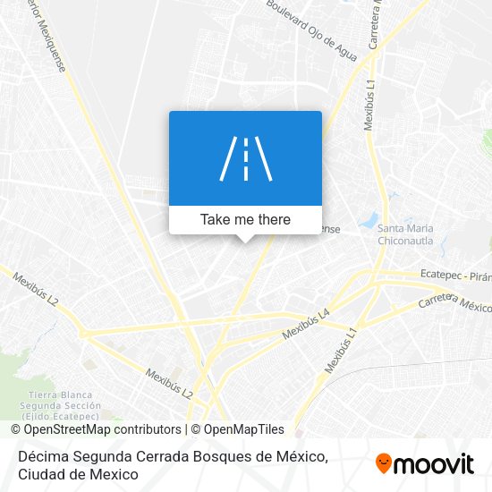 Décima Segunda Cerrada Bosques de México map