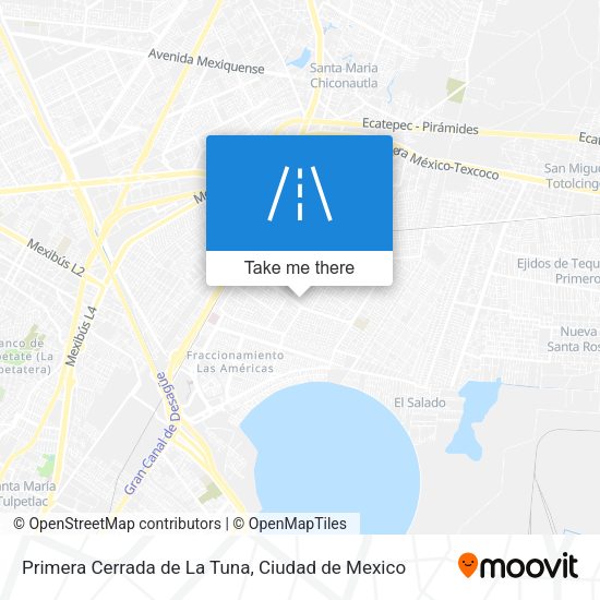 Mapa de Primera Cerrada de La Tuna