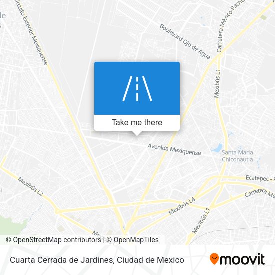 Cuarta Cerrada de Jardines map