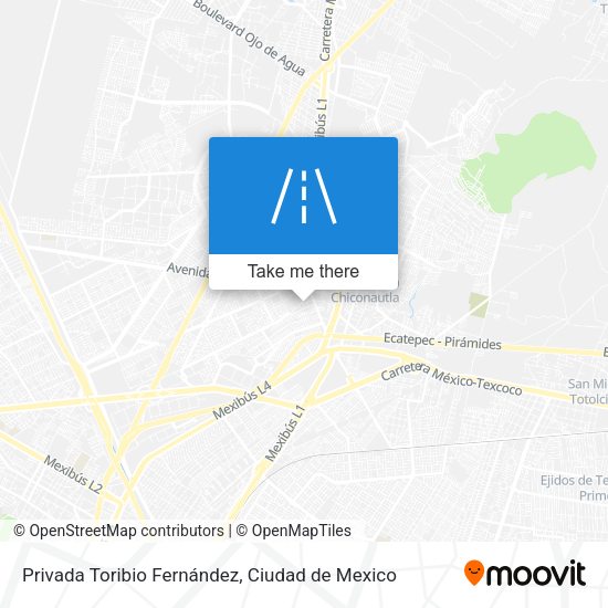 Mapa de Privada Toribio Fernández