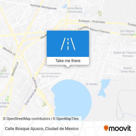 Calle Bosque Ajusco map