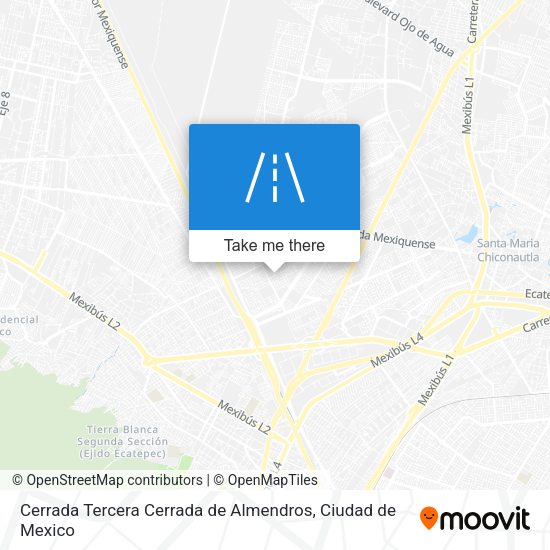 Mapa de Cerrada Tercera Cerrada de Almendros