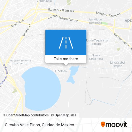Circuito Valle Pinos map