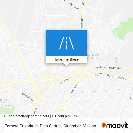 Tercera Privada de Pino Suárez map