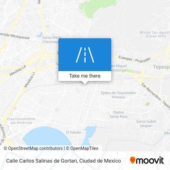 Calle Carlos Salinas de Gortari map