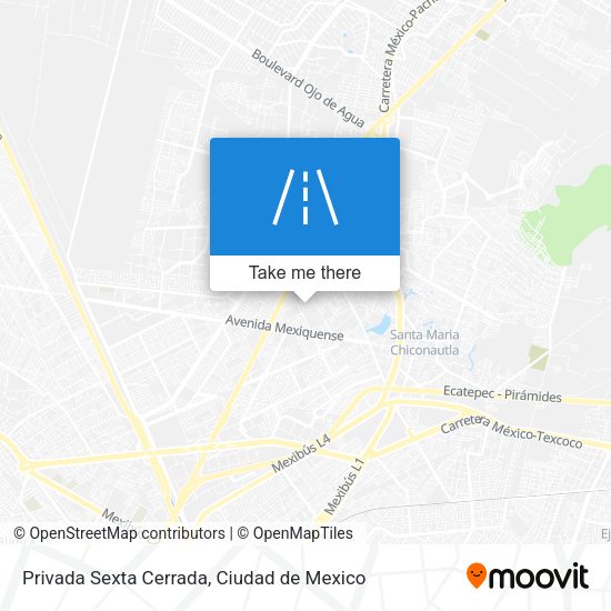 Mapa de Privada Sexta Cerrada