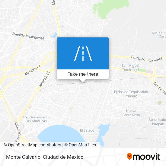 Monte Calvario map