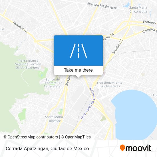 Mapa de Cerrada Apatzingán