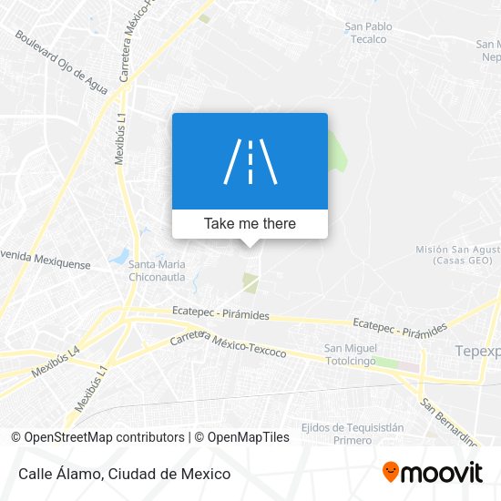 Calle Álamo map