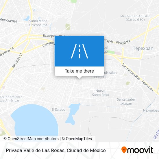 Privada Valle de Las Rosas map