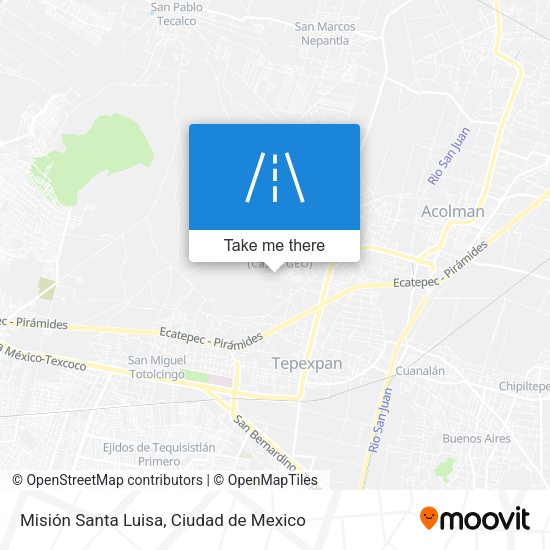 Mapa de Misión Santa Luisa