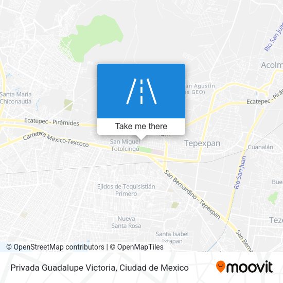 Privada Guadalupe Victoria map