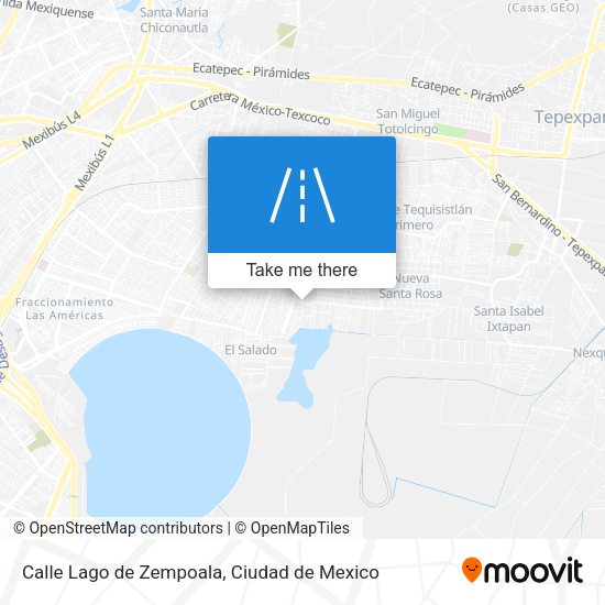Mapa de Calle Lago de Zempoala