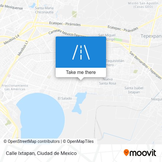 Mapa de Calle Ixtapan