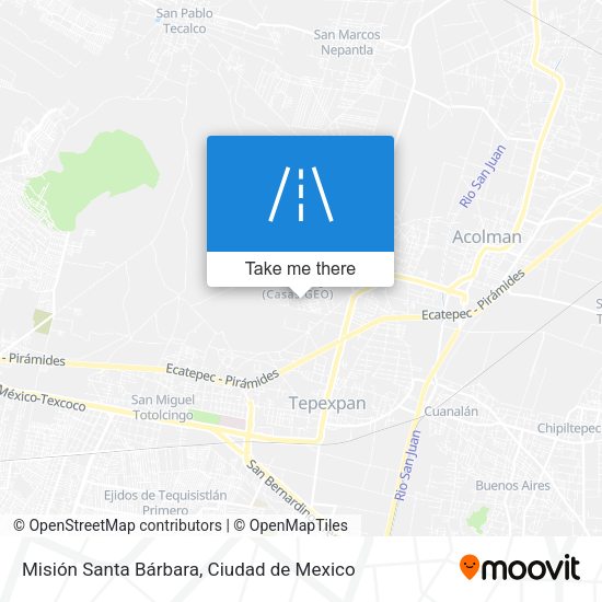 Misión Santa Bárbara map