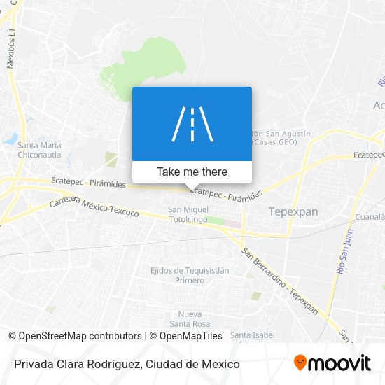 Privada Clara Rodríguez map