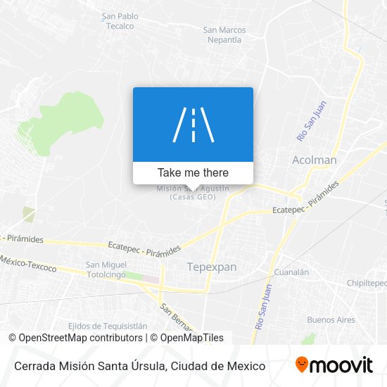 Cerrada Misión Santa Úrsula map