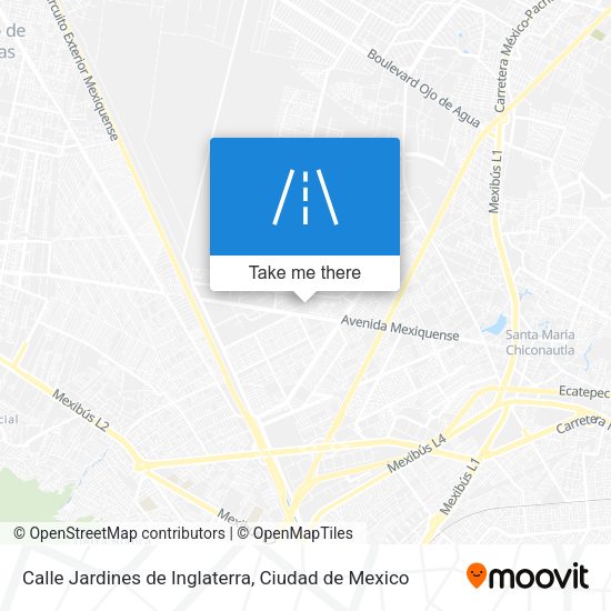 Mapa de Calle Jardines de Inglaterra