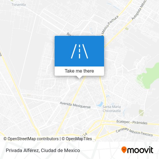 Privada Alférez map