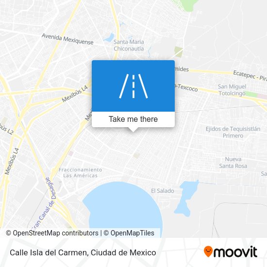 Mapa de Calle Isla del Carmen