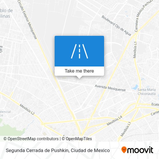Segunda Cerrada de Pushkin map