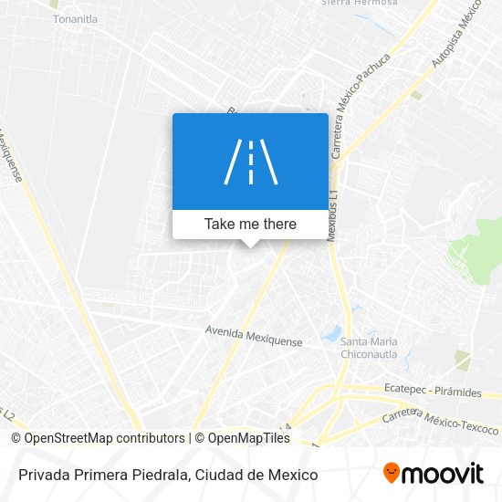 Privada Primera Piedrala map
