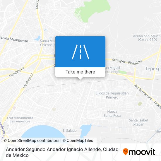 Mapa de Andador Segundo Andador Ignacio Allende