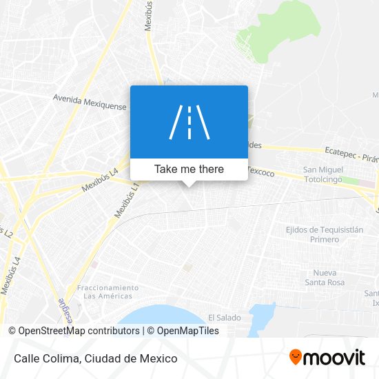 Mapa de Calle Colima