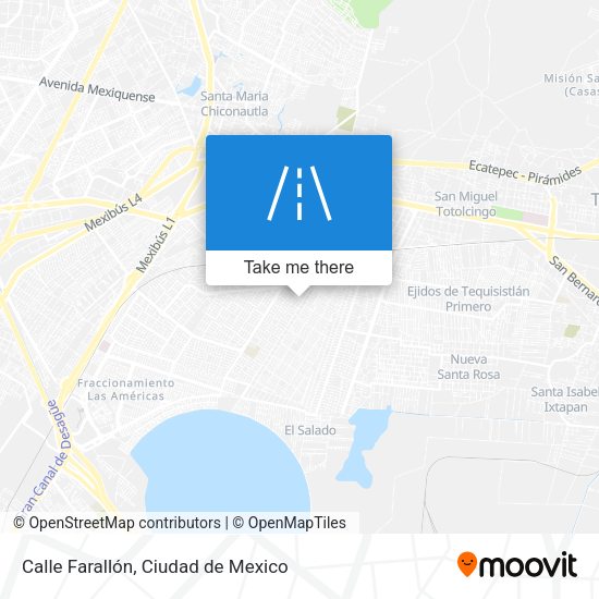Calle Farallón map